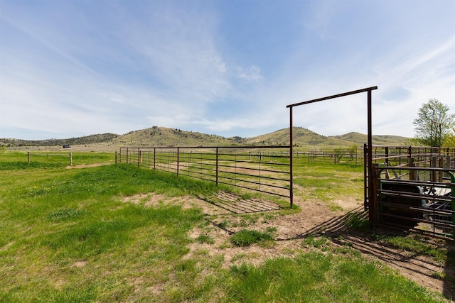 49 Redtail Hawk Rd, Mcallister, MT 59740 - view of yard featuring a view of rural / pastoral area and a mountain view