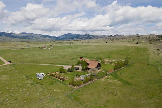 49 Redtail Hawk Rd, Mcallister, MT 59740 - aerial view of sparsely populated area with agricultural land and a mountain backdrop