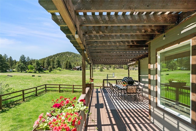 36 Lost Trl, Clancy, MT 59634 - view of patio / terrace with a mountain view