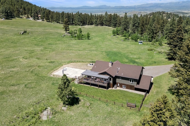 36 Lost Trl, Clancy, MT 59634 - view of rural area featuring a mountainous background and a heavily wooded area