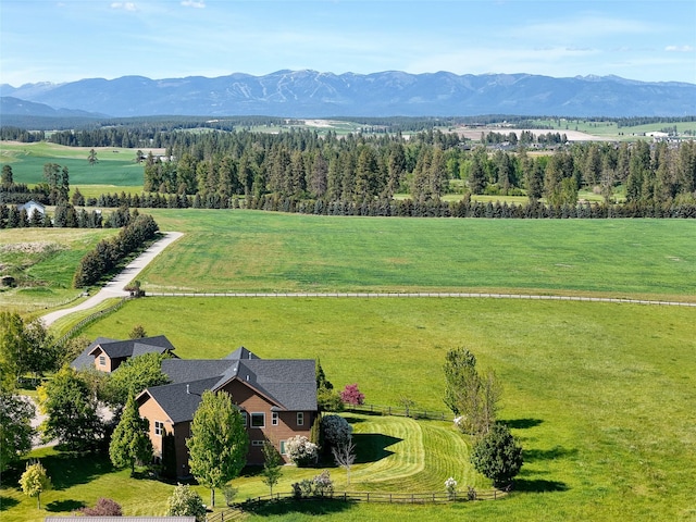 310 Jossie Ln, Kalispell, MT 59901 - overview of rural landscape with mountains