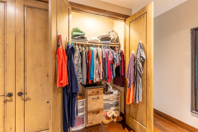 161 Hastings Trl, Columbia Falls, MT 59912 - spacious closet featuring wood finished floors