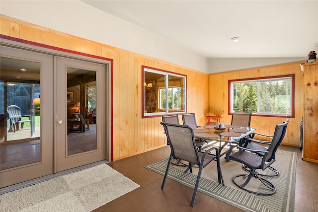 29 Gold Coin Rd, Hall, MT 59837 - dining room with french doors and wood walls