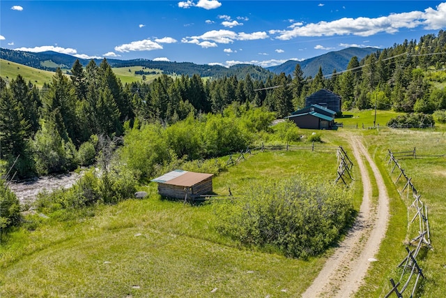 29 Gold Coin Rd, Hall, MT 59837 - aerial view of sparsely populated area with mountains