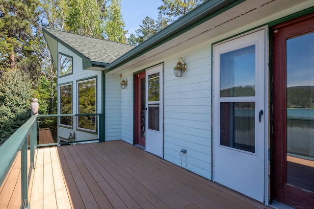 37817 Kings Point Rd, Polson, MT 59860 - view of wooden deck