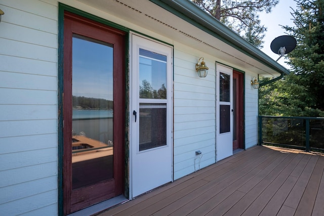 37817 Kings Point Rd, Polson, MT 59860 - view of wooden deck