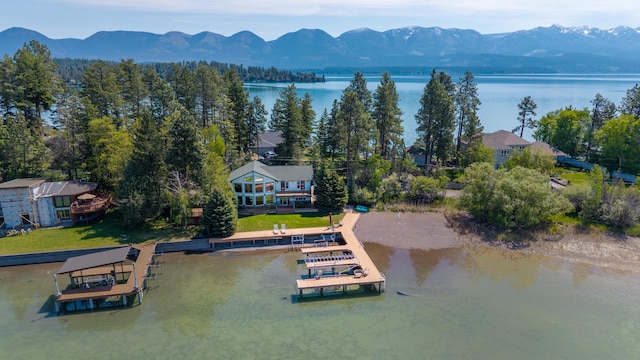 37817 Kings Point Rd, Polson, MT 59860 - view of subject property with a water and mountain view