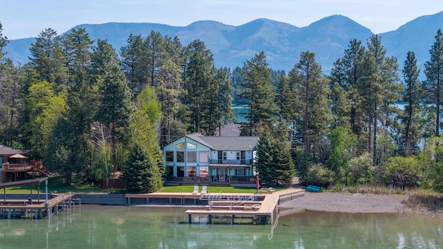 37817 Kings Point Rd, Polson, MT 59860 - mountain view with a nearby body of water
