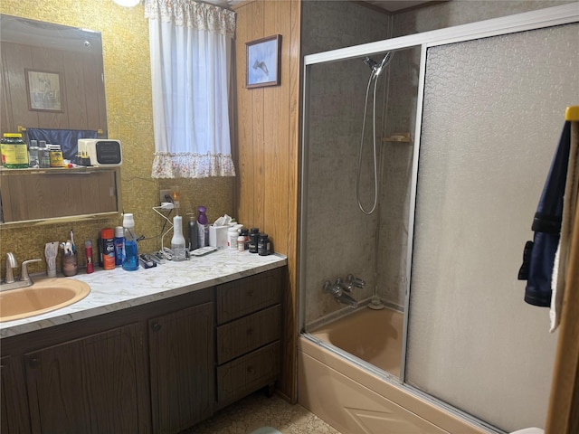 10011 Bitterroot Gtwy Unit 3, Lolo, MT 59847 - full bathroom with bath / shower combo with glass door and vanity