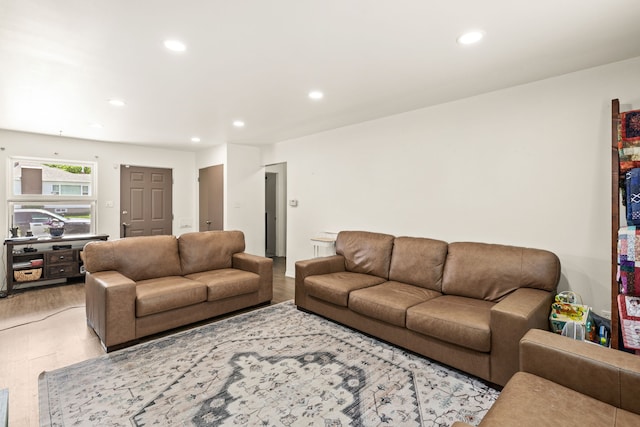 122 22nd St S, Great Falls, MT 59401 - living area with recessed lighting and light wood-type flooring