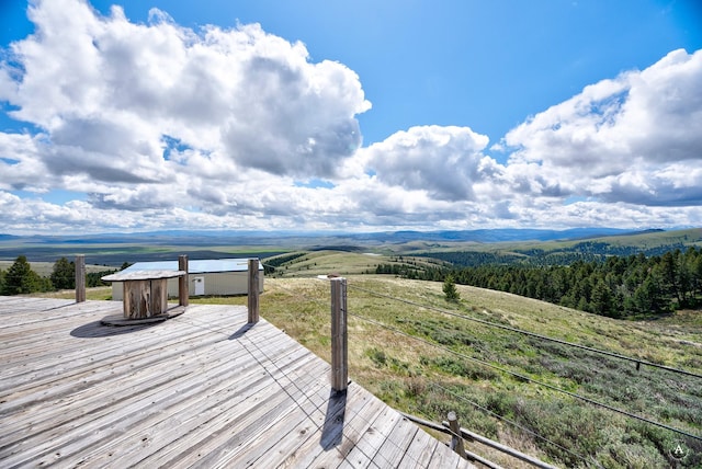 199 Mountain View Trl, White Sulphur Springs, MT 59645 - deck with a view of countryside