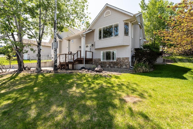 3721 Brandon Way, Missoula, MT 59803 - rear view of house featuring stone siding
