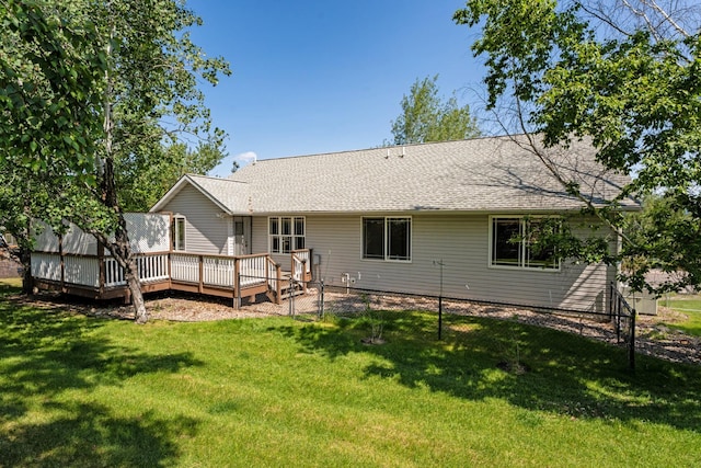 3721 Brandon Way, Missoula, MT 59803 - back of house with a deck and a shingled roof