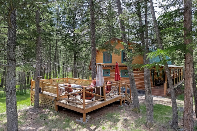1835 Emmons Canyon Rd, Kila, MT 59920 - view of deck