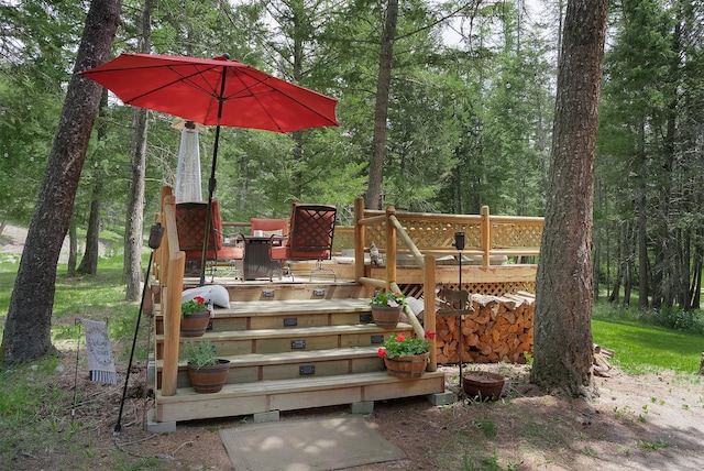 1835 Emmons Canyon Rd, Kila, MT 59920 - view of wooden deck