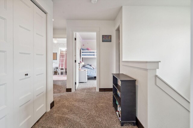 845 Mountain Vista Way, Kalispell, MT 59901 - hall featuring carpet flooring and baseboards