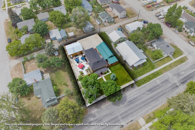 505 N 4th St, Hamilton, MT 59840 - aerial view of property and surrounding area featuring nearby suburban area
