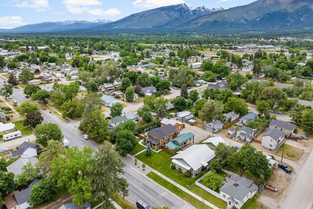 505 N 4th St, Hamilton, MT 59840 - aerial view of residential area with a mountainous background