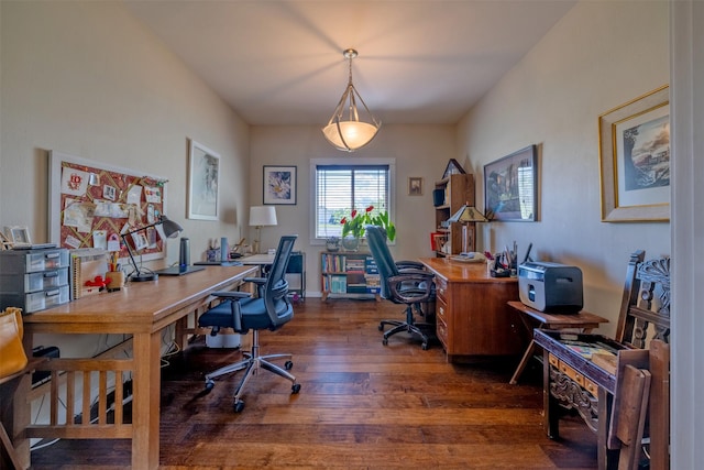 4288 Iverson Rd, Helena, MT 59602 - office area with wood finished floors