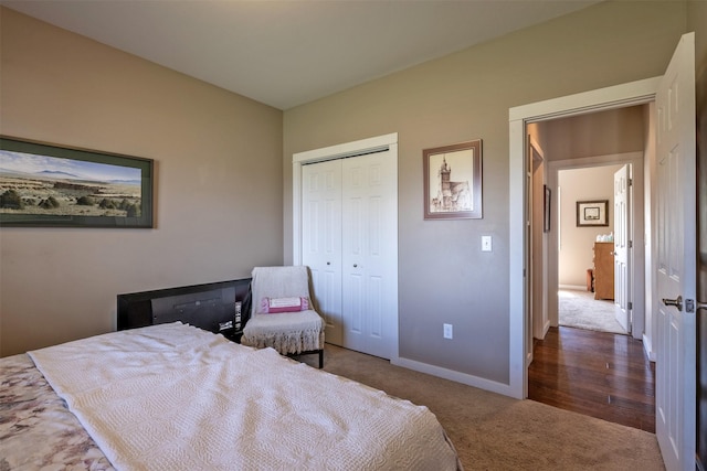 4288 Iverson Rd, Helena, MT 59602 - carpeted bedroom with baseboards and a closet