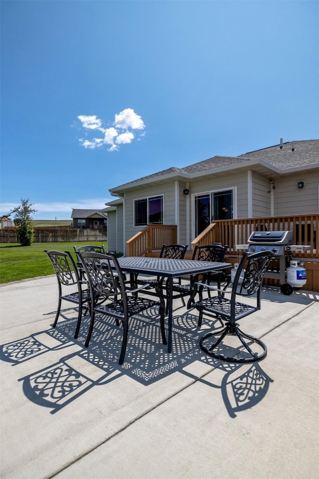 4288 Iverson Rd, Helena, MT 59602 - view of patio with outdoor dining space and area for grilling