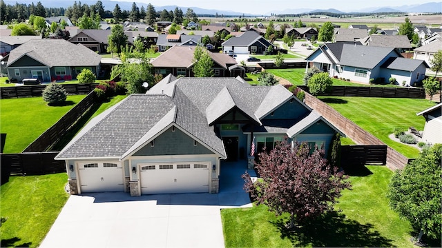 135 E Swift Creek Way, Kalispell, MT 59901 - aerial view of residential area with a mountain backdrop