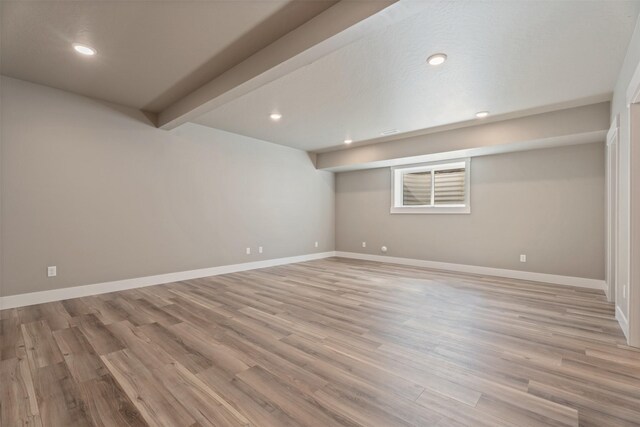 4337 Christian Dr, Missoula, MT 59803 - finished basement with light wood-style floors, baseboards, and recessed lighting