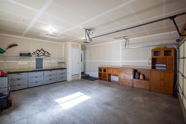 2322 Mary Jane Blvd, Missoula, MT 59808 - garage with a garage door opener and electric panel