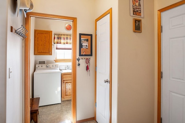 1 Cherry Ct, Clancy, MT 59634 - laundry area with washer / clothes dryer and cabinet space