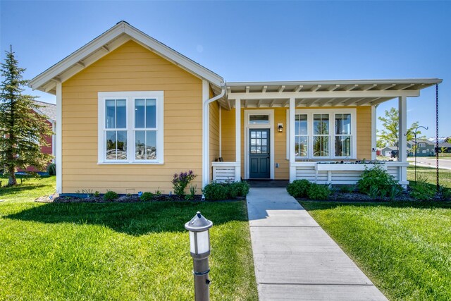 306 Mansion View Loop, Hamilton, MT 59840 - view of front of property with a front lawn and covered porch