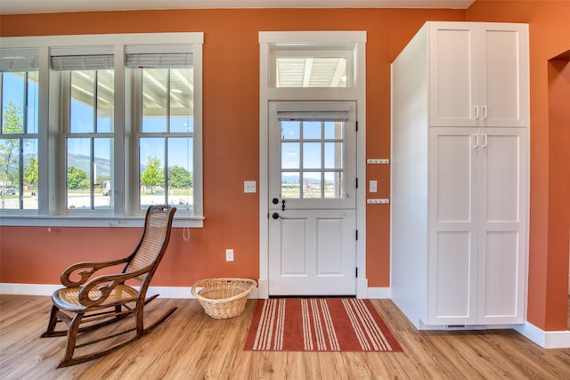 306 Mansion View Loop, Hamilton, MT 59840 - foyer entrance with light wood finished floors and baseboards