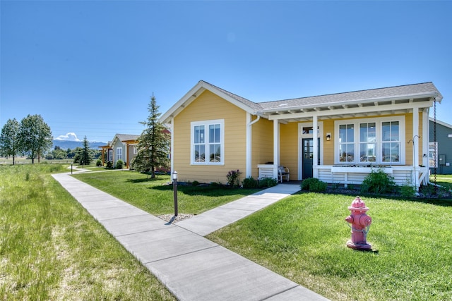 306 Mansion View Loop, Hamilton, MT 59840 - view of front of property featuring a front lawn and covered porch