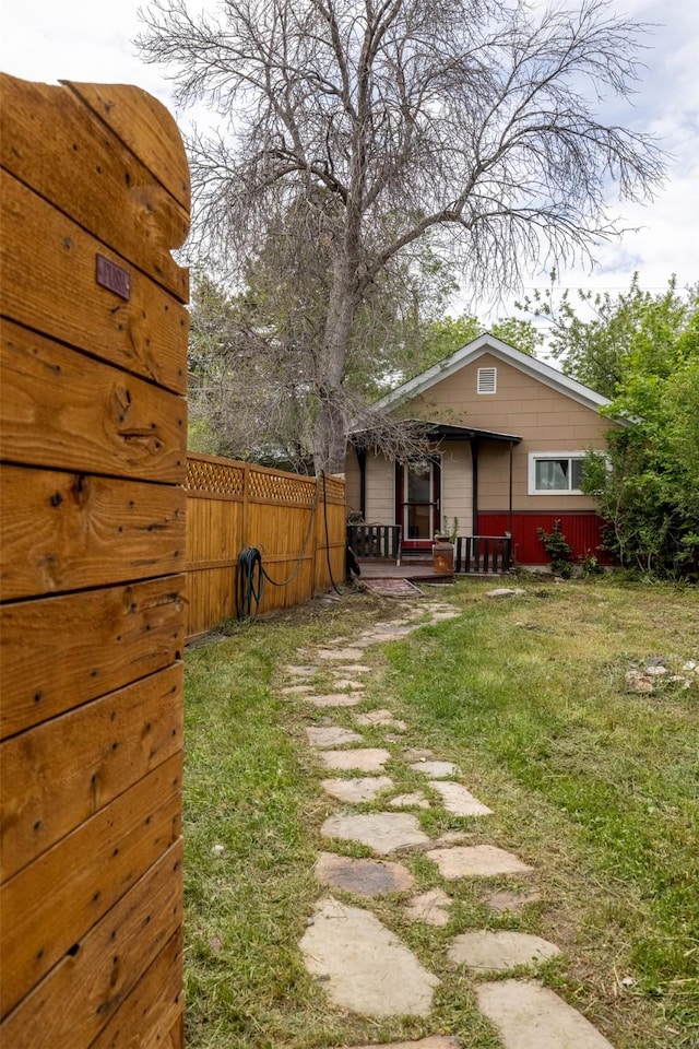 1024 N Warren St, Helena, MT 59601 - view of yard with a deck