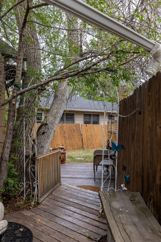1024 N Warren St, Helena, MT 59601 - deck with a fenced backyard