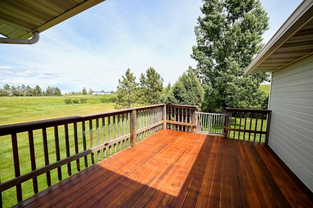 265 Fisher Rd, Great Falls, MT 59405 - wooden terrace featuring a lawn