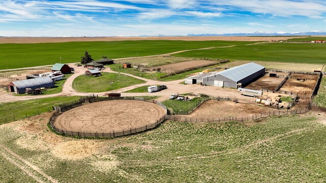 481 24th Rd NE, Dutton, MT 59433 - aerial view of sparsely populated area