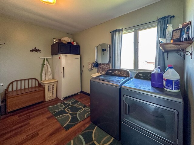 481 24th Rd NE, Dutton, MT 59433 - laundry area with washing machine and dryer and wood finished floors