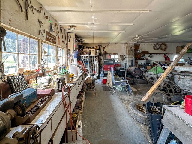 481 24th Rd NE, Dutton, MT 59433 - garage with a workshop area