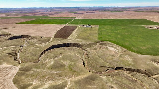 481 24th Rd NE, Dutton, MT 59433 - aerial view of property and surrounding area featuring rural landscape