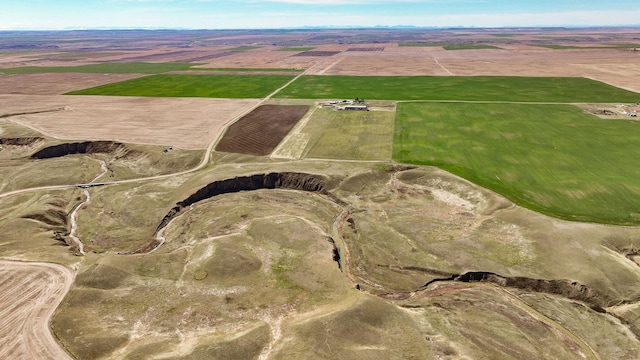 481 24th Rd NE, Dutton, MT 59433 - aerial view of property and surrounding area with rural landscape