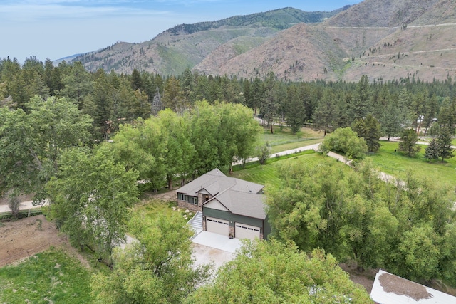 12800 Mill Creek Rd, Lolo, MT 59847 - aerial view of property and surrounding area with a forest and mountains