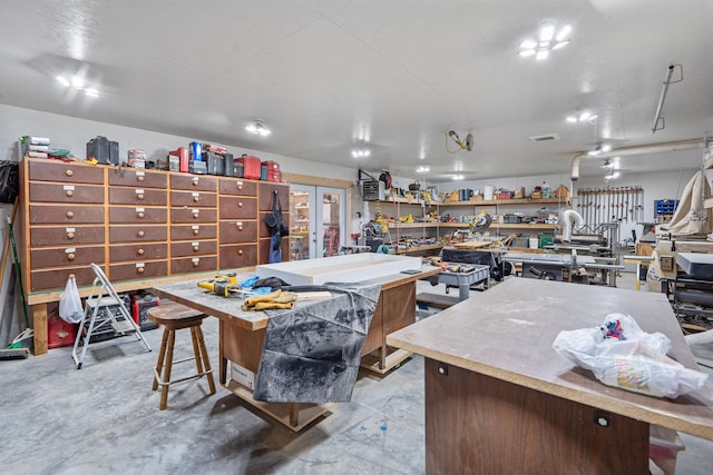4357 Trumble Creek Rd, Columbia Falls, MT 59912 - garage featuring a workshop area