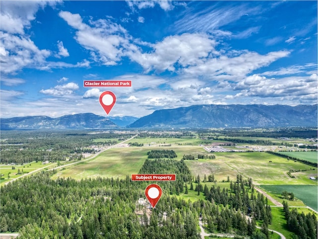 4357 Trumble Creek Rd, Columbia Falls, MT 59912 - mountain view featuring rural landscape