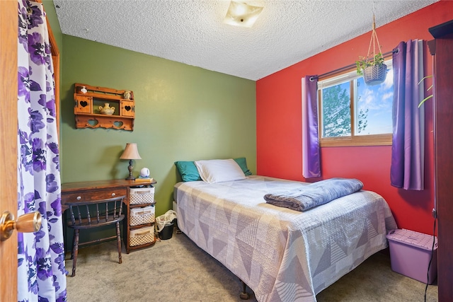 1021 Vallejo Rd, Helena, MT 59602 - bedroom with a textured ceiling and carpet floors