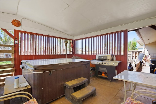 1021 Vallejo Rd, Helena, MT 59602 - view of patio featuring an indoor hot tub and area for grilling