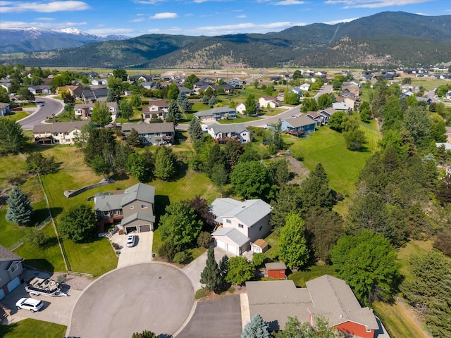 4750 Mark Ct, Missoula, MT 59803 - aerial overview of property's location with nearby suburban area and mountains