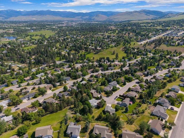4750 Mark Ct, Missoula, MT 59803 - aerial overview of property's location featuring a mountainous background
