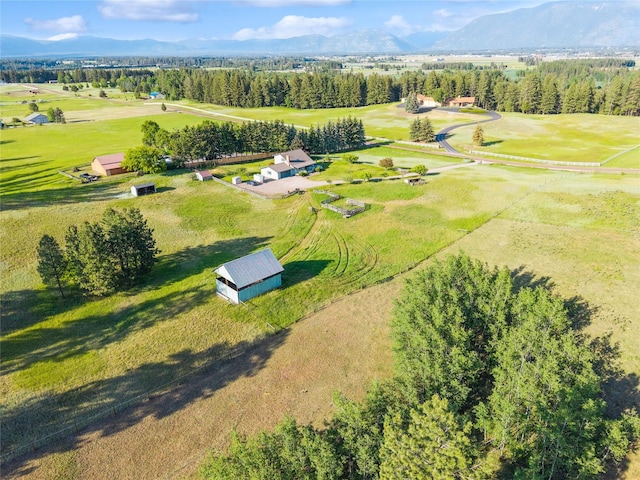 965 Ranch Ln, Kalispell, MT 59901 - aerial view of sparsely populated area featuring a mountainous background