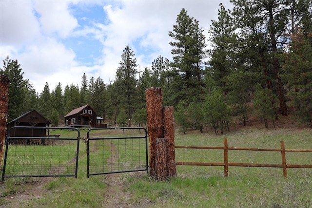 208 Paul Creek Ln, Cascade, MT 59421 - gate with a view of trees