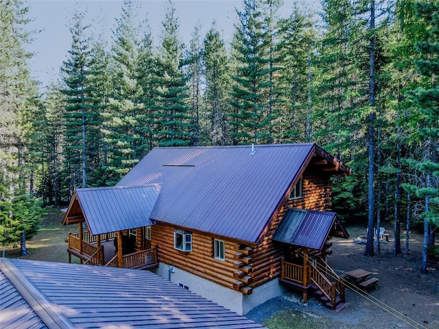 29 Northshore Dr, Troy, MT 59935 - view of subject property with a heavily wooded area